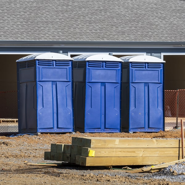 is there a specific order in which to place multiple porta potties in Stuart VA